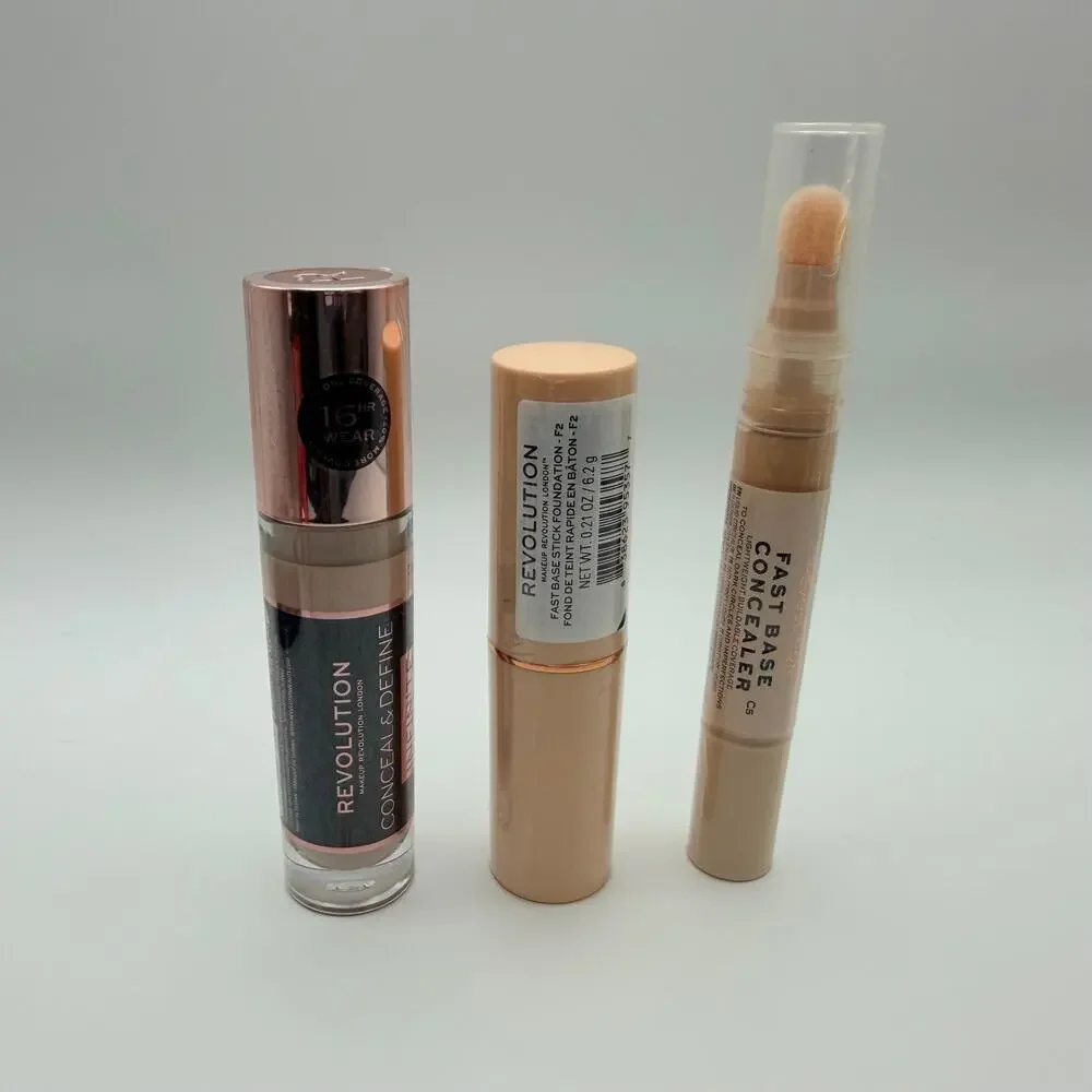 Makeup Revolution 3 Piece Complexion Bundle Foundation & Concealers